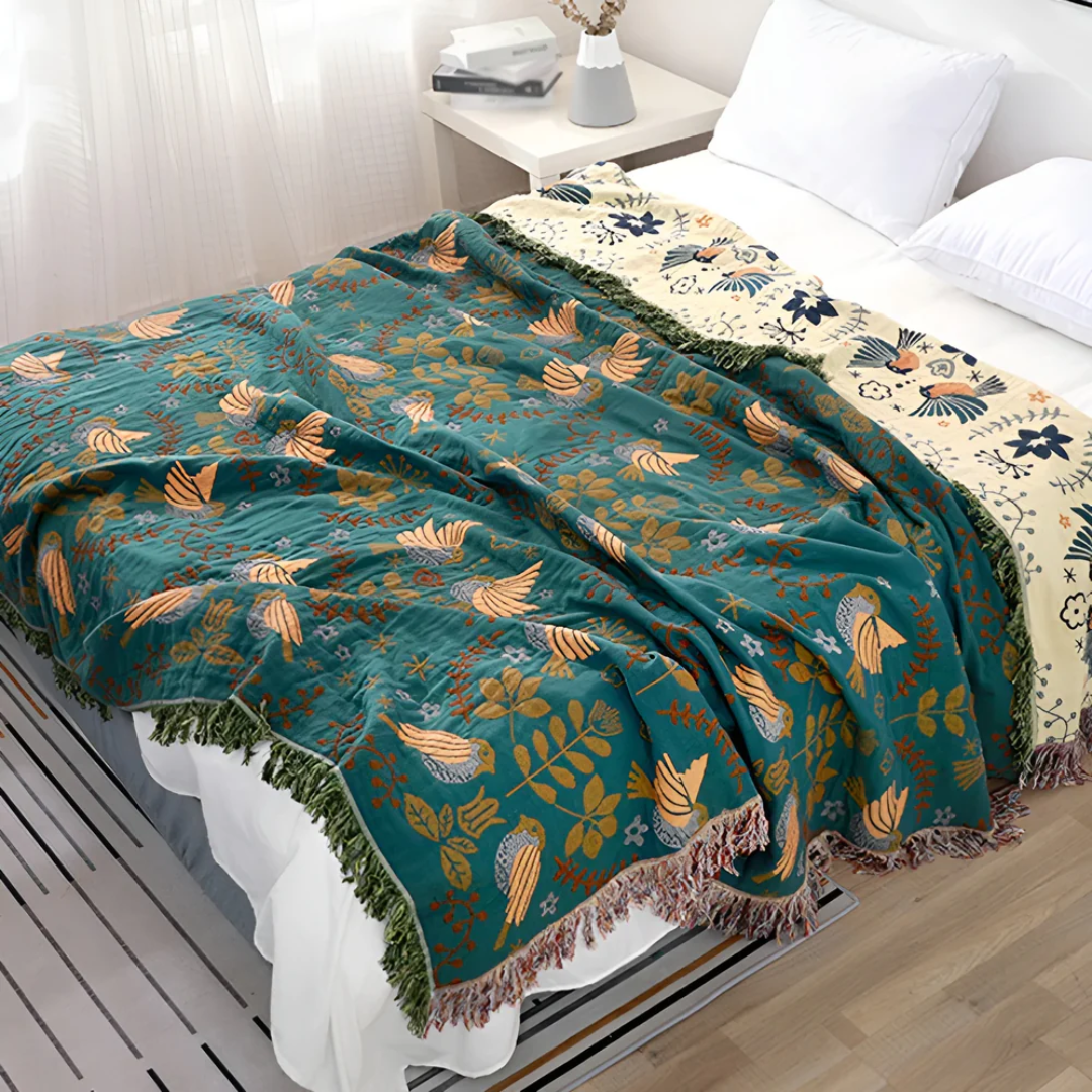 Fexor Luxe Warme Geknüpfte Decke für Komfort und Stil