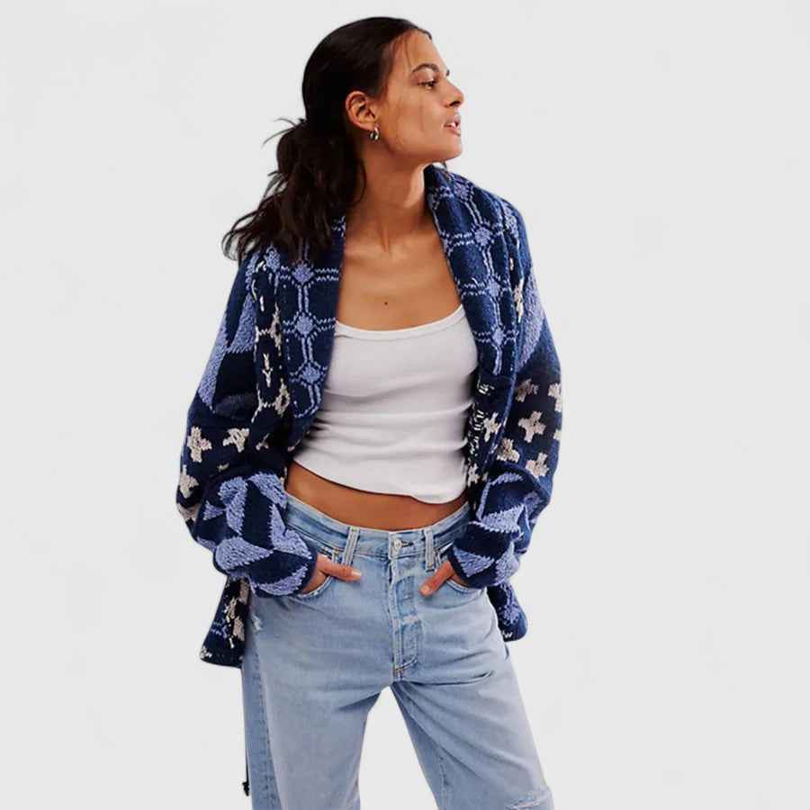 Edith – Eleganter Cardigan mit Langärmeln für einen bequemen Stil