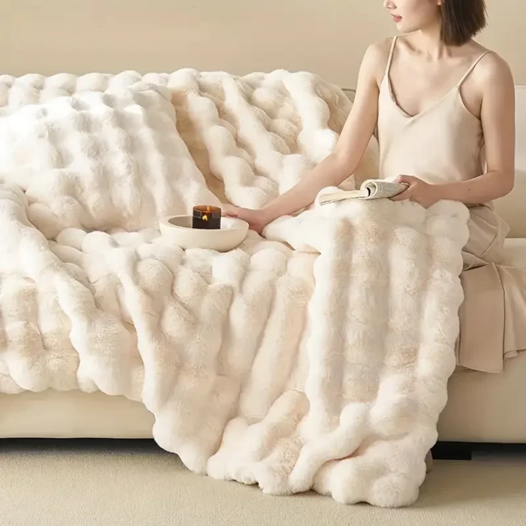 Rixus - Luxus-Plüschdecke für Komfort auf Sofa und Bett