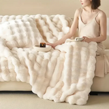 Luxus-Plüschdecke für Komfort auf Sofa und Bett