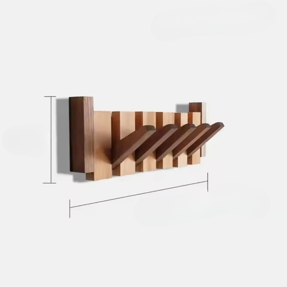 Myrralisa - Stilvolle Holz-Kleiderhaken im Klaviertasten-Design für einen eleganten Eingangsbereich