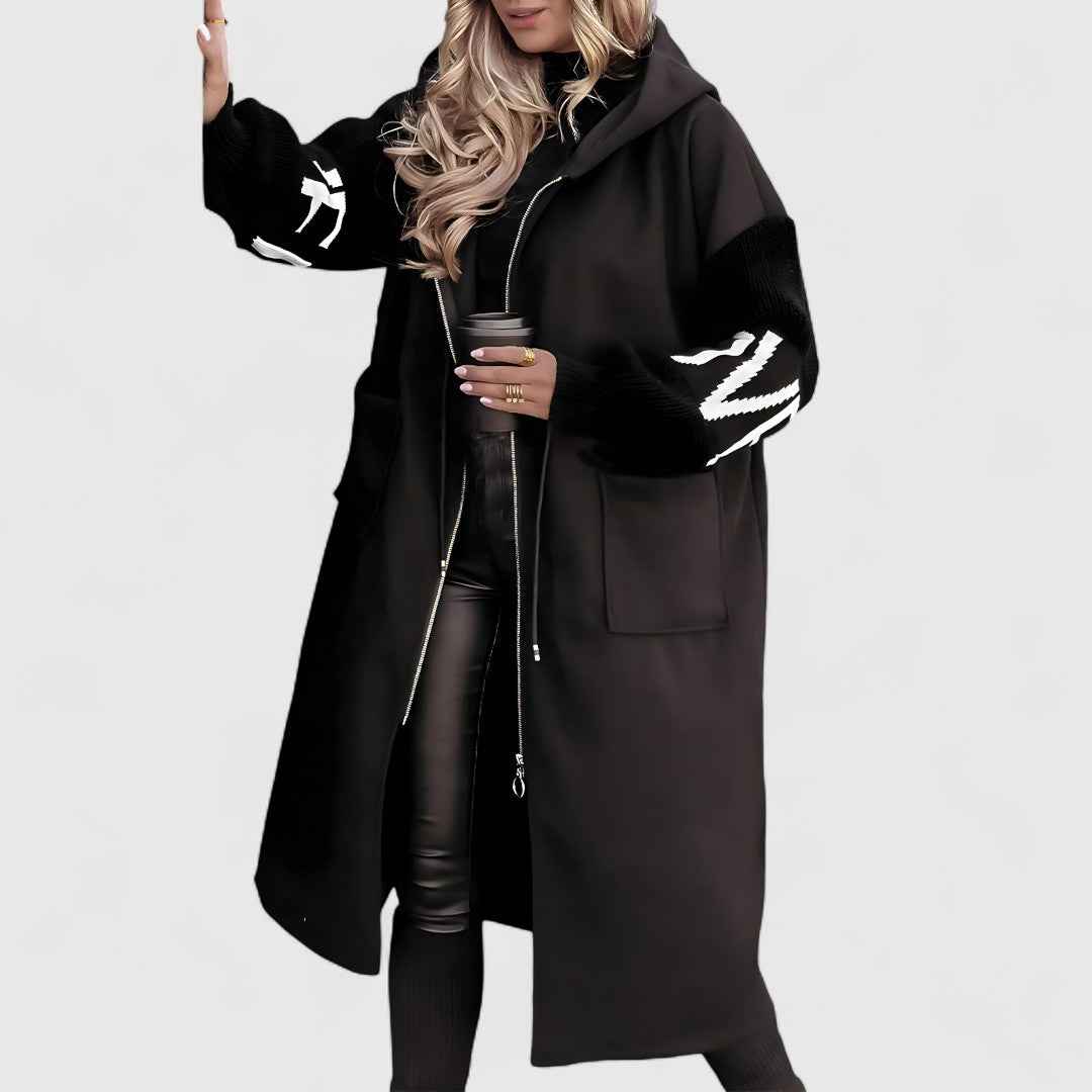 Rosana - Edler Kapuzen Cardigan für einen eleganten Stil