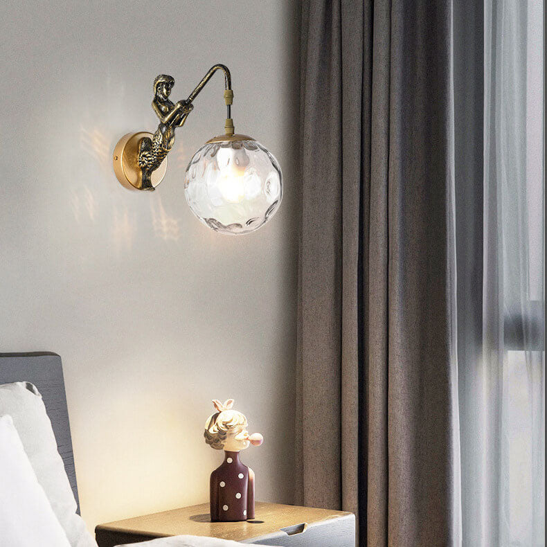 Rustikale Orb-Wandlampe - Vintage-Design Wandleuchte