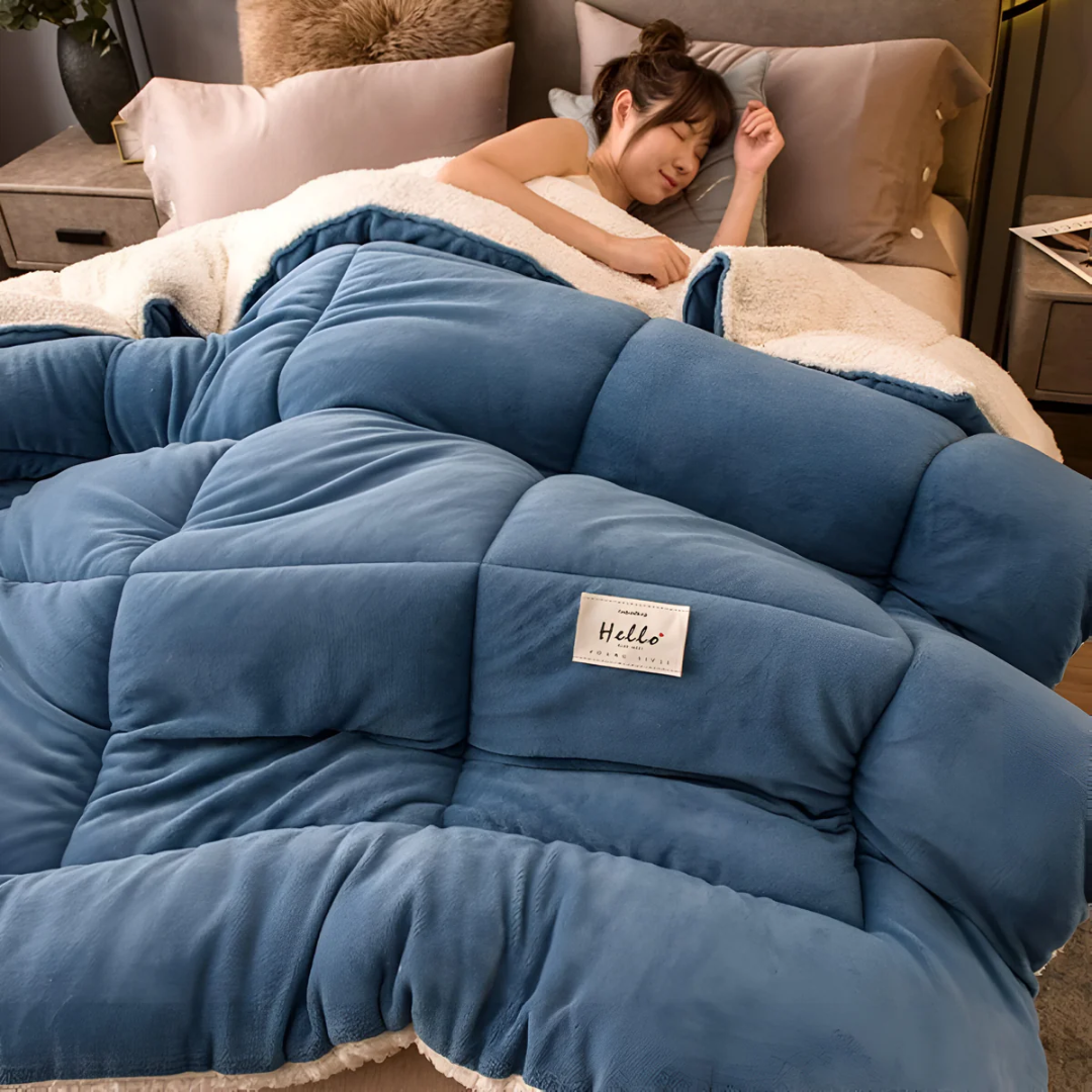 Vorlis Luxe Fleece Teddybär Bettbezug für ultimativen Komfort