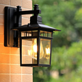 Fylo - elegante lampada da parete esterna nera per un’atmosfera outdoor moderna