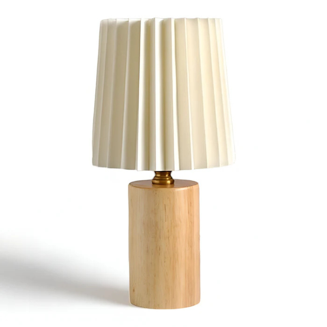 Elegante skandinavische Holz-LED-Tischleuchte für stimmungsvolle Beleuchtung
