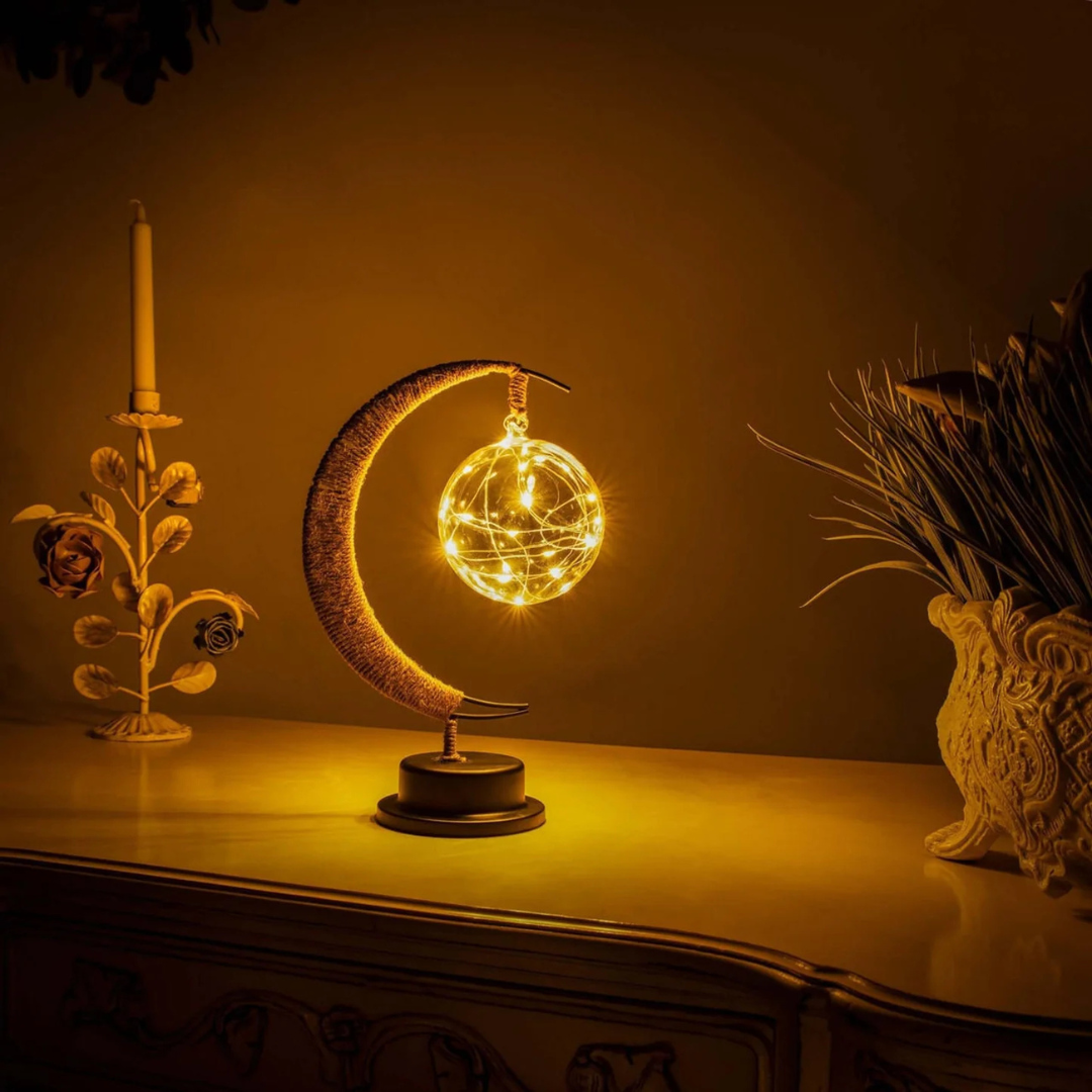 Solvix - Magische Mond-Tafellampe für bezaubernde Lichtstimmungen