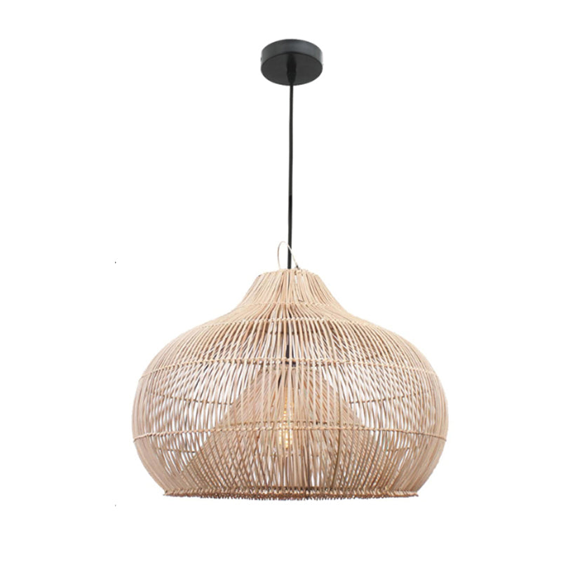 RattaLume - Elegante Rattanschaukel für Innen- und Außenbereich, Fein handgefertigte Beleuchtung