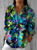 AURIONNA – Camicia a maniche lunghe Flora Bliss per uno stile elegante e fresco