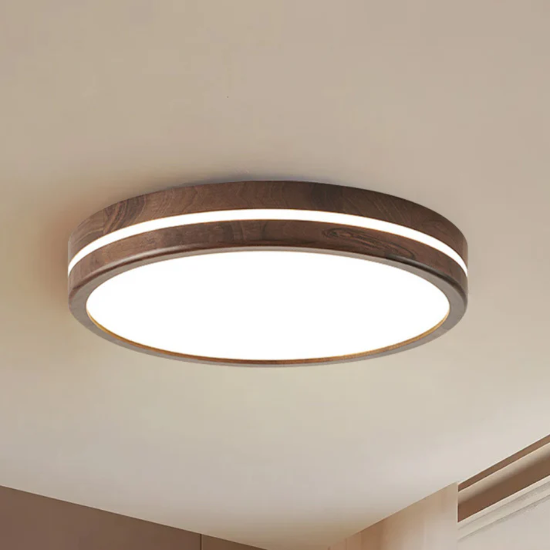 Noxu - Elegante Holze LED-Deckenleuchte für einen modernen Look