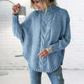 Elegant Dame-Strik-Rullekravepullover til stilfuld Varme