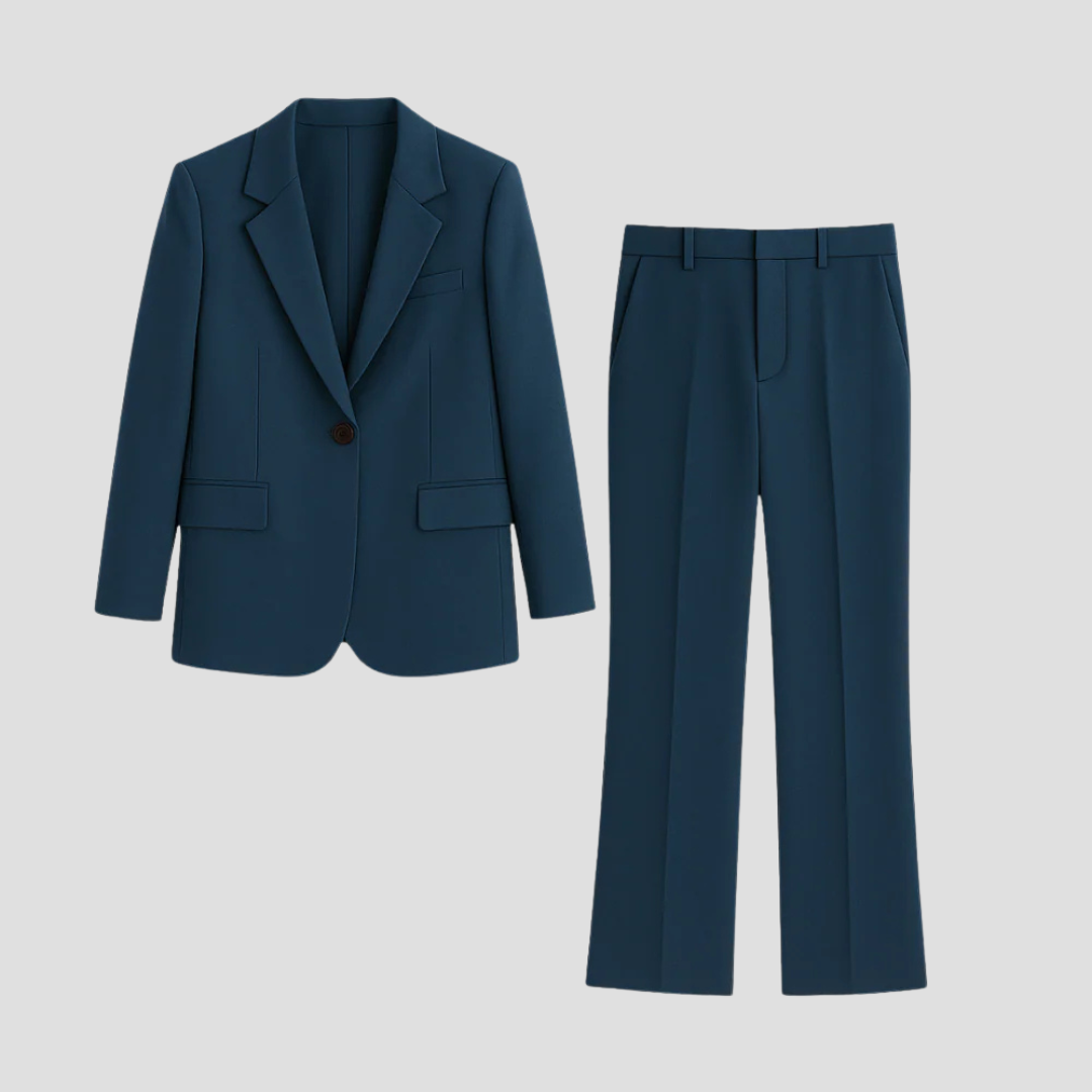 Damenanzug-Set mit elegantem Longblazer für einen stilvollen Look