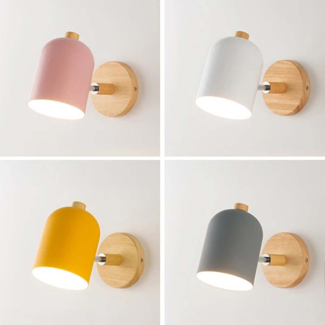 Drelis - Elegante Skandinavische Holz-Wandleuchte für eine warme und stilvolle Atmosphäre