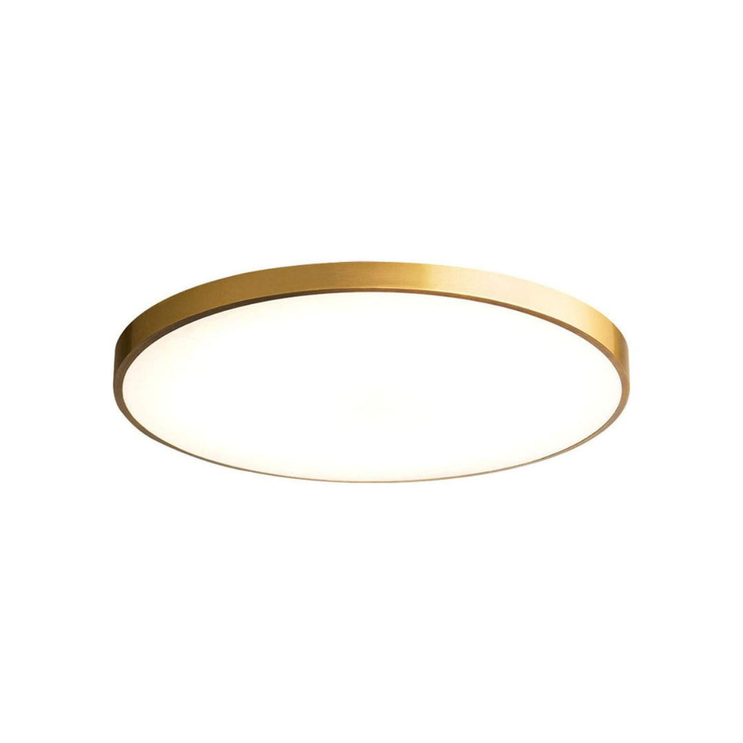 Icho - Elegante ultraflache LED-Deckenlampe in Gold für moderne Beleuchtung