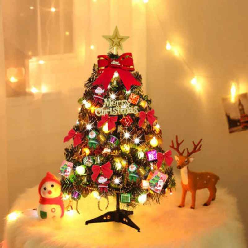 TwinkleTree - Elegantes dekoratives Tischbeleuchtungsset mit Lichter und Schmuck