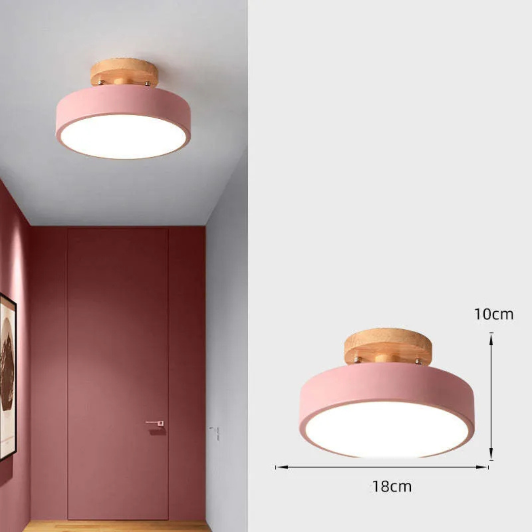 Illumine - Moderne hölzerne LED-Deckenleuchte für warme und stimmungsvolle Beleuchtung