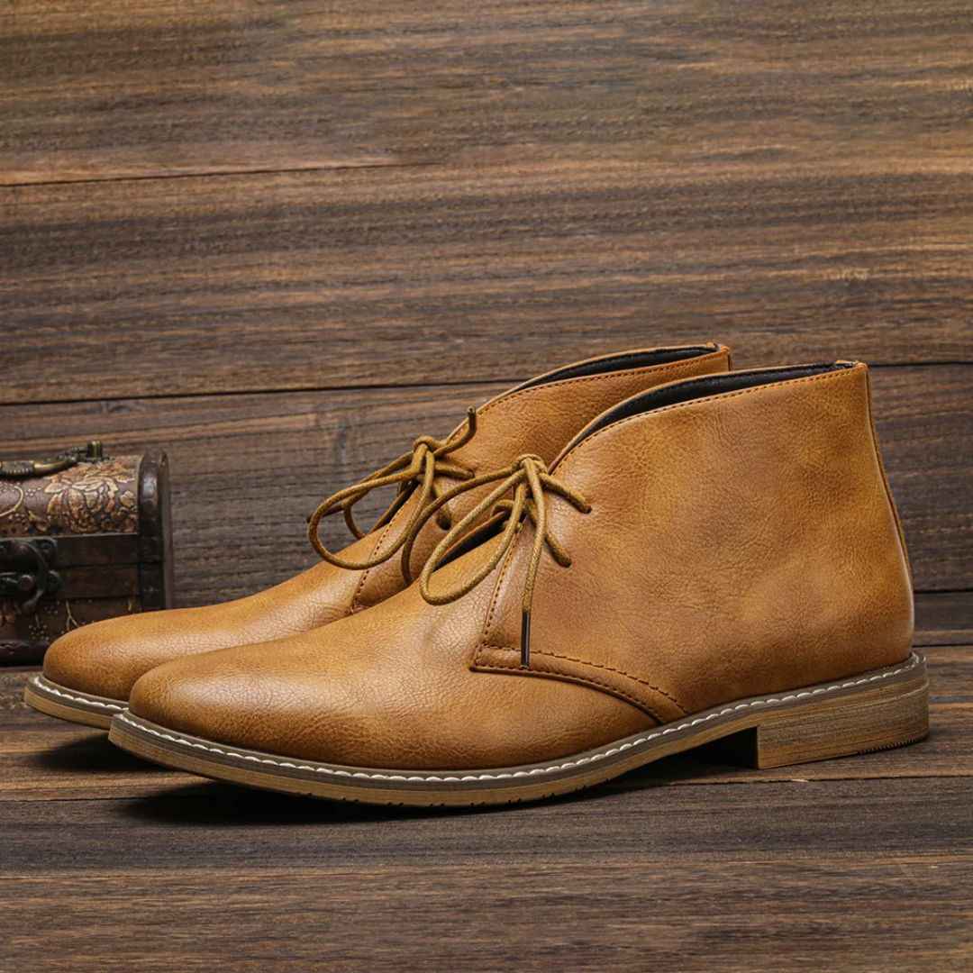 Herold - elegante Chukka-Lederschnürstiefeletten für einen stilvollen Look