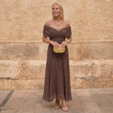 Siena | Geometrisches Fließkleid
