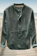 TRAVIS - T-shirt ampia in lino con tessuto traspirante