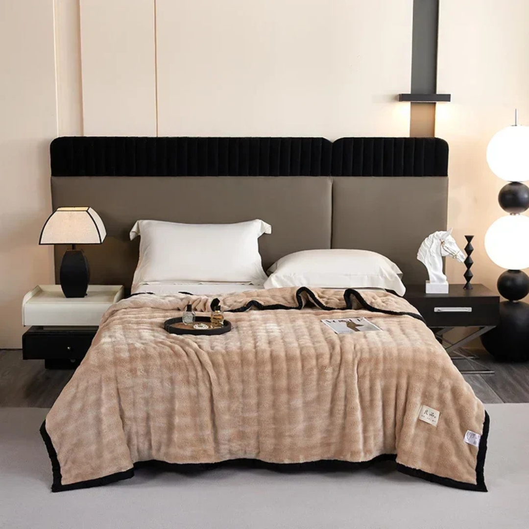 Pacis - Luxus Doppelbett-Fleece-Decke für ultimative Wärme und kuscheligen Komfort