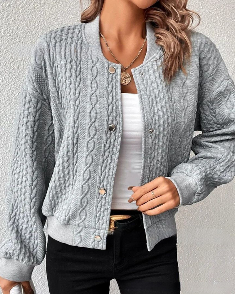 Luxe Bomber-Strickweste