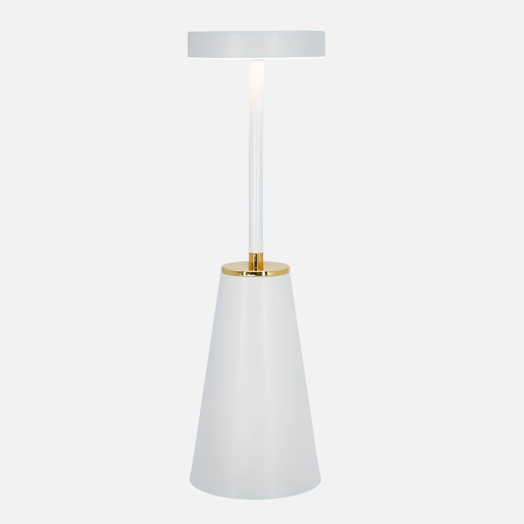 Gleon - Innovativ akkubetriebene kabellose Tisch- und Schreibtischlampe für stimmungsvolles und praktisches Licht