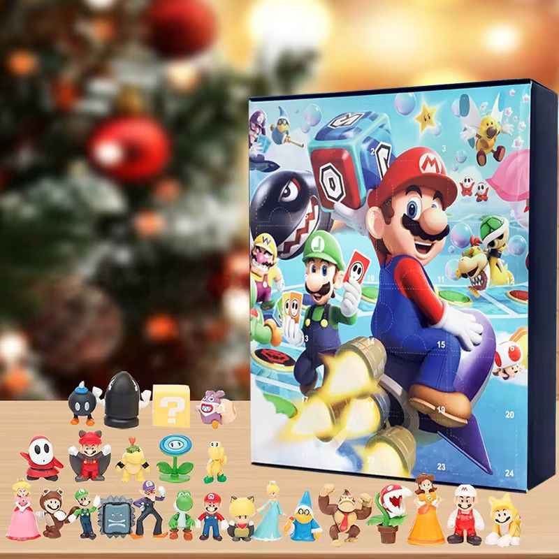 GameTrove - Super Mario Bros Figur Sammlerset mit Countdown-Funktion
