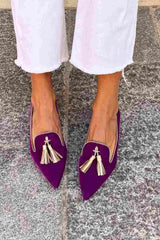 Gepolierte Quasten-Loafer für einen zeitlosen, eleganten Look