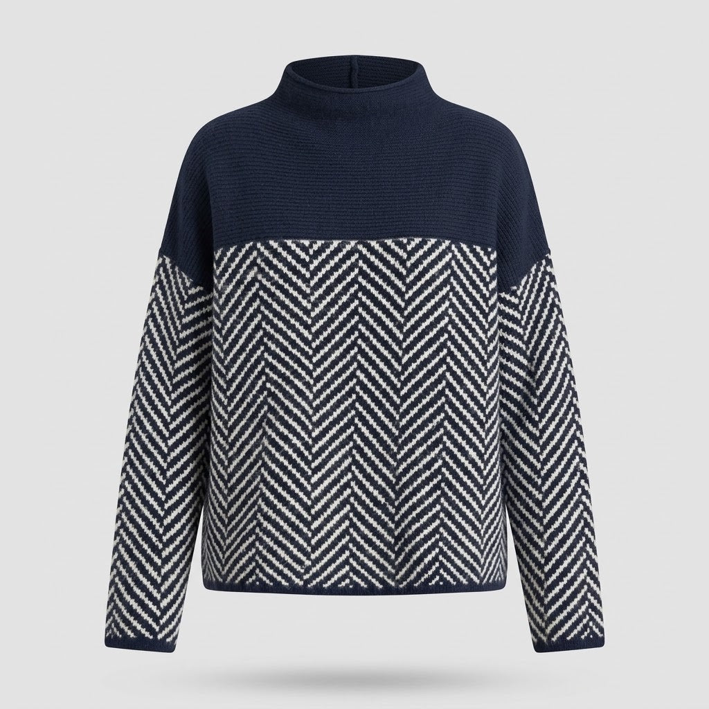 Damen Cashmere Rollkragenpullover - Weicher Strickpullover