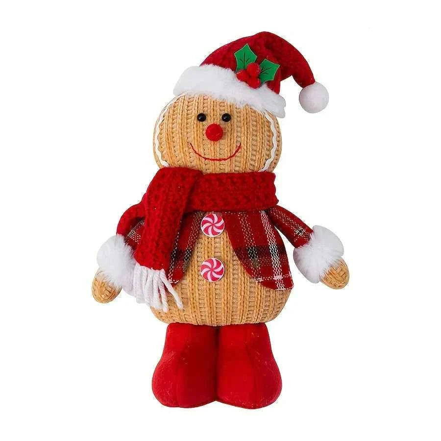 KnitJoy - Exklusives handgefertigtes gestricktes Weihnachtsfigur-Dekorationsstück für die Weihnachtszeit