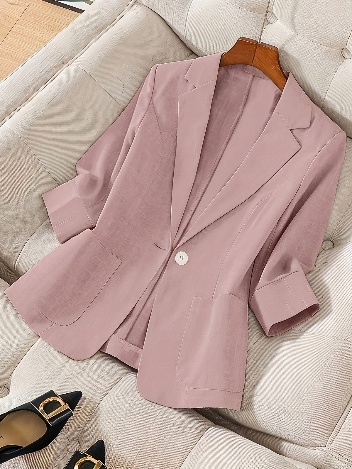 Damen Leichter Einreihiger Blazer