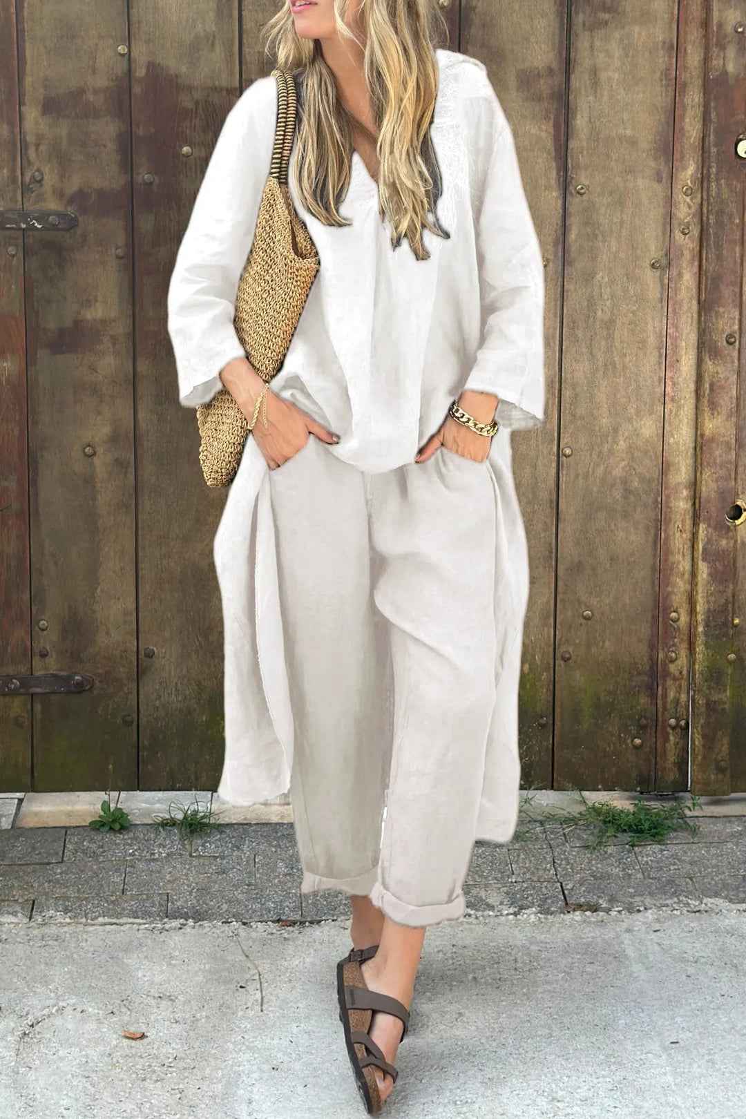 Florence | Damen-Set aus langem Tunika und Hose, bequem und elegant