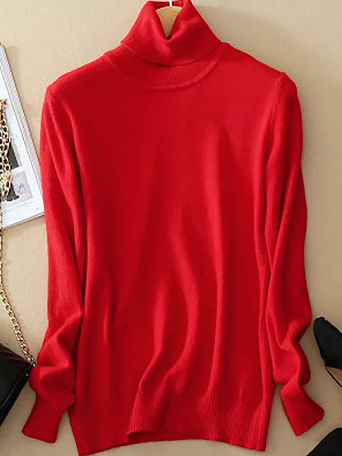 Eleganter Damen-Rollkragenpullover für zeitlosen Stil