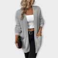 Cardigan lavorato a maglia chic e casual con tasche pratiche