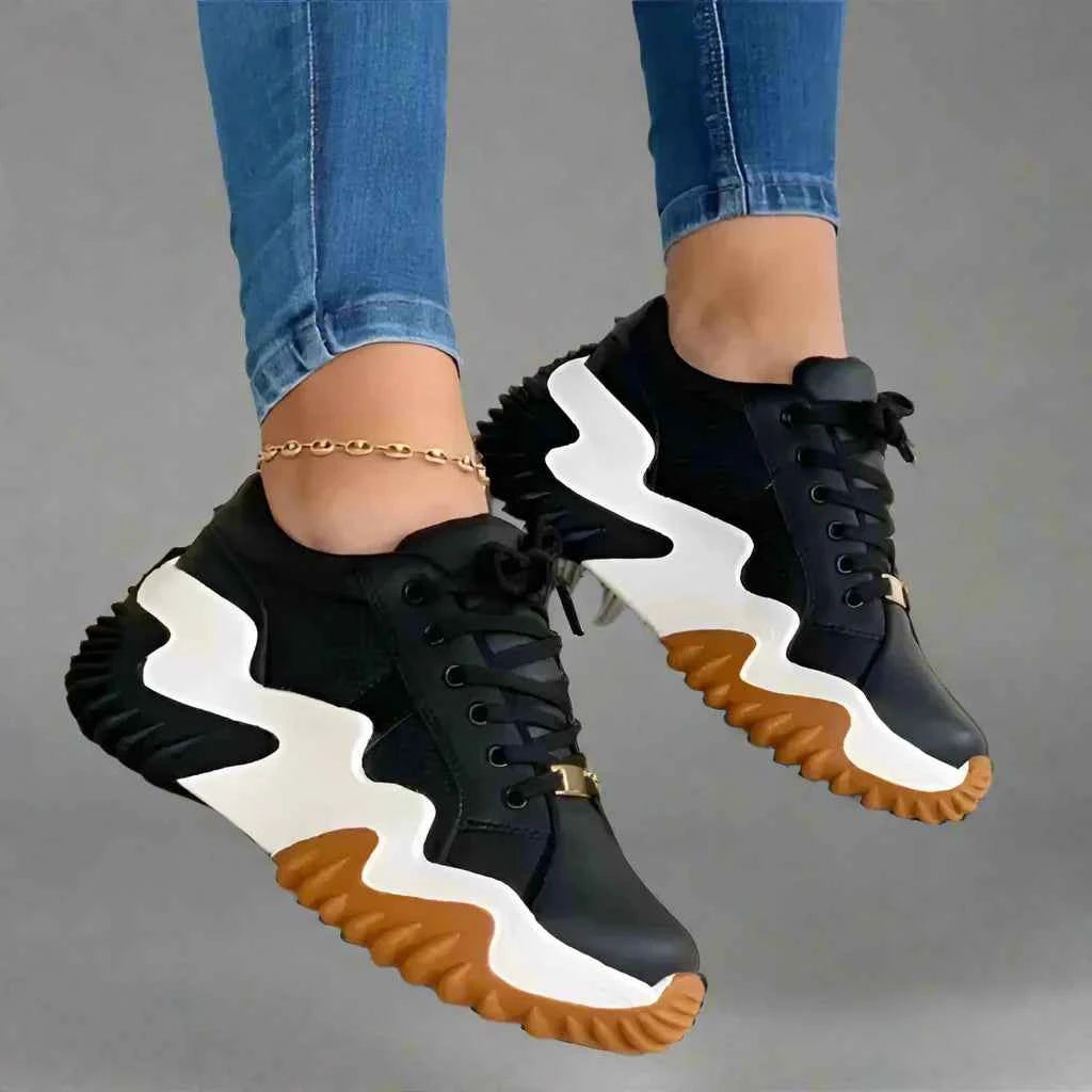 Noelle: atmungsaktive vulkanisierte Plateausneaker für ganztägigen Tragekomfort