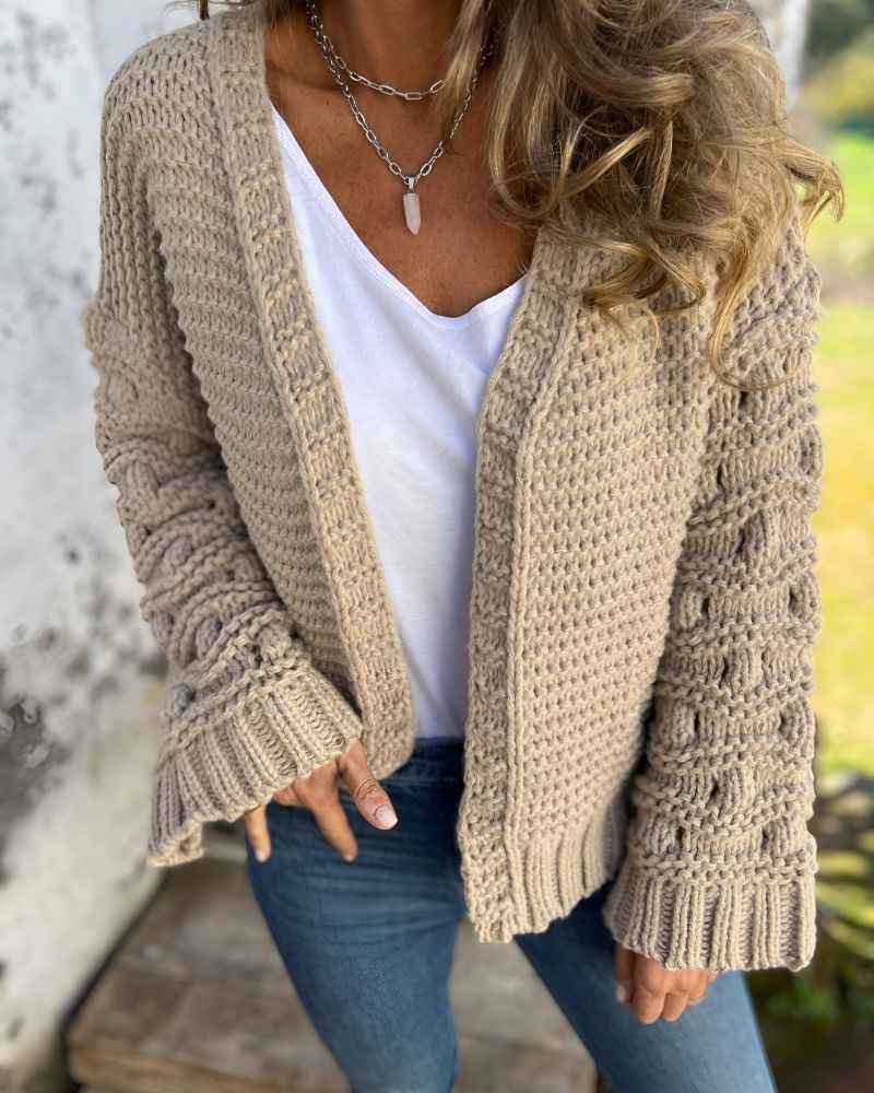 COLLEEN™ Kuscheliger zeitloser Strickcardigan
