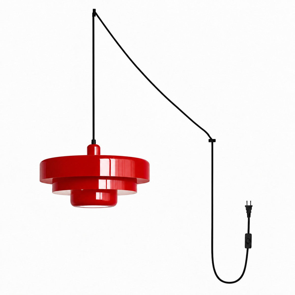 Retro Bauhaus Steckerpendelleuchte - Multicolor