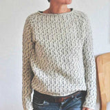 Stilvoller Damenpullover mit elegantem U-Boot-Ausschnitt