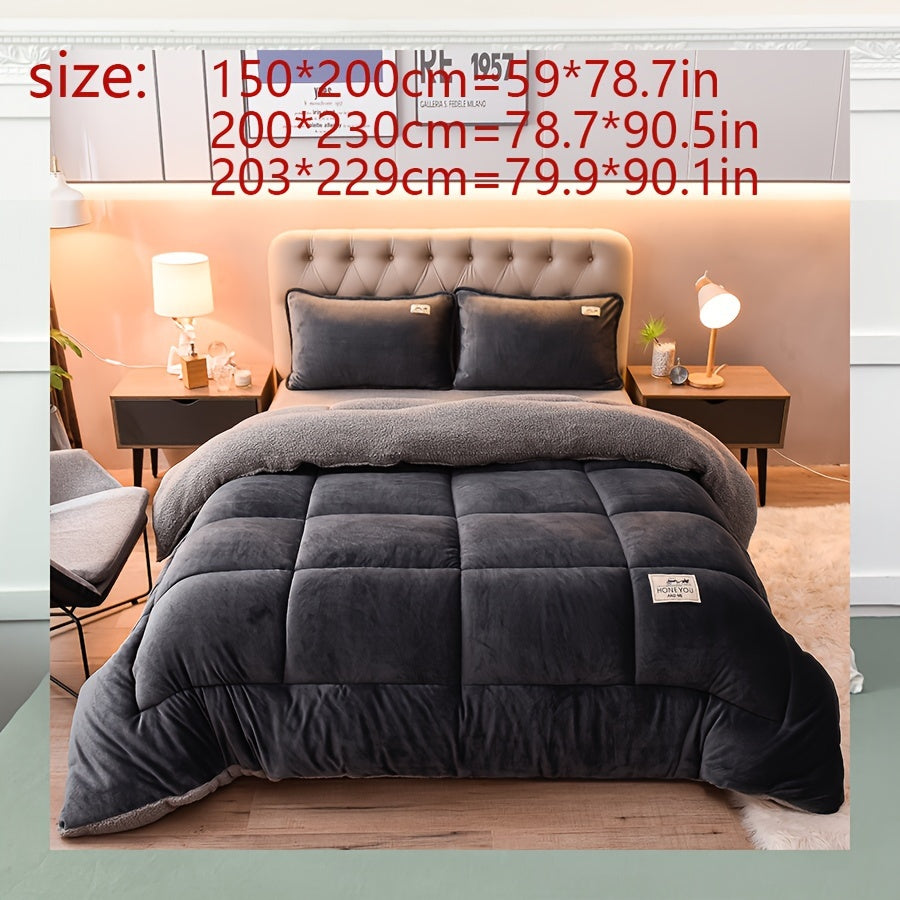 Doppelseitige Sherpa-Fleecedecke - Dicke & Weiche Kuscheldecke