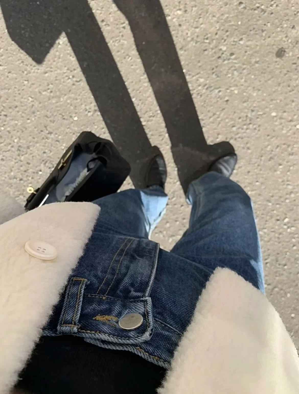 Magaly | Elegant weißer Wintermantel mit langen Ärmeln für Damen