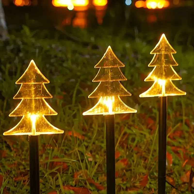SnowGlow - Solarbetriebene Gartenbeleuchtungen für Festliche Außenatmosphäre