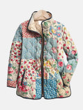 Giacca trapuntata Liora con motivo floreale – Abbigliamento superiore ispirato ai fiori da donna