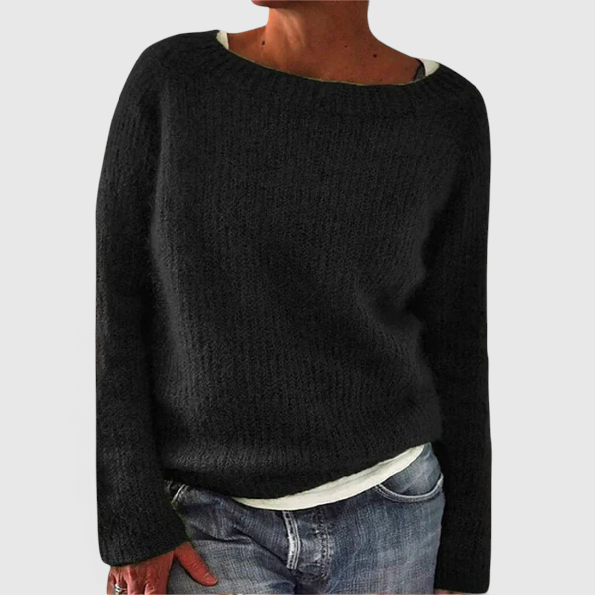 Damen Strickpullover mit lockerer Passform - Casual Pullover