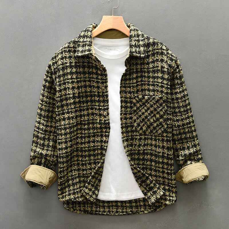 James Houndstooth Wolljacke