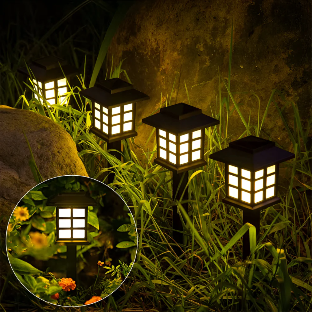 Zolaris Luxe Schwarze Außenlampe mit Solarenergie für stilvolle Gartenbeleuchtung