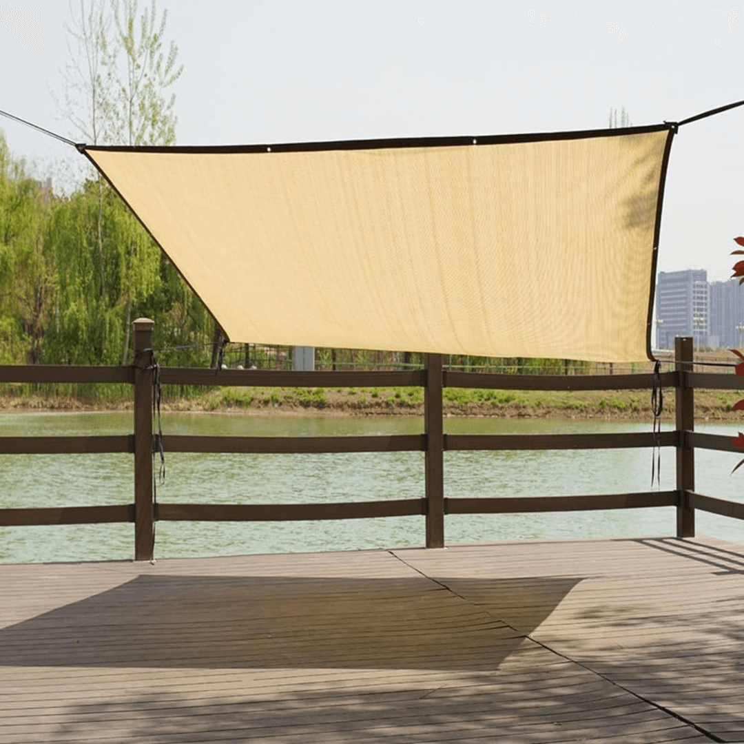 Zonneschermnet Schwarz HDPE - UV Werend Schaduwdoek für Terras & Tuin