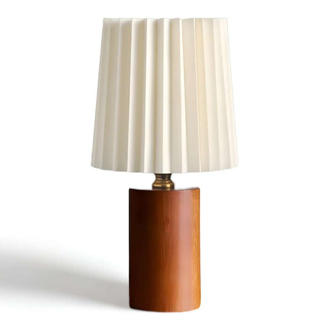 Elegante skandinavische Holz-LED-Tischleuchte für stimmungsvolle Beleuchtung