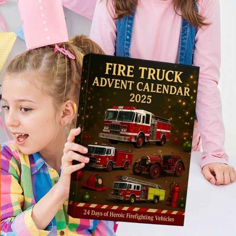 RescueTide Brandbekämpfungsfahrzeuge Adventskalender – Perfektes Weihnachtsgeschenkset für Kinder