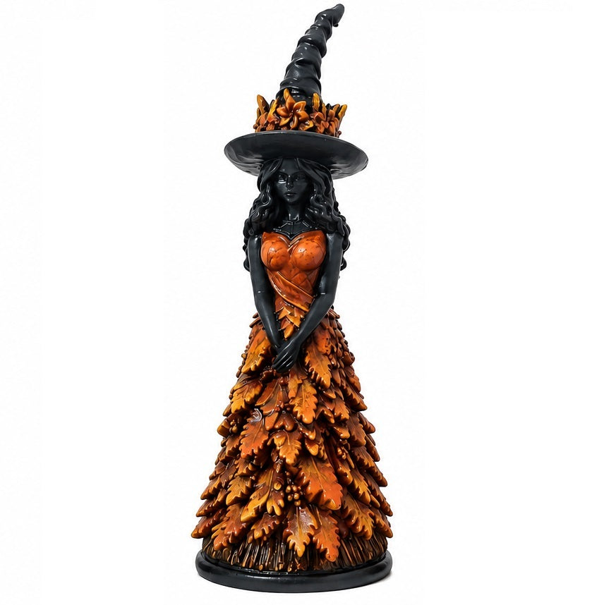 Gotische Hexenfigur mit Herbstdetails - Harz 25cm
