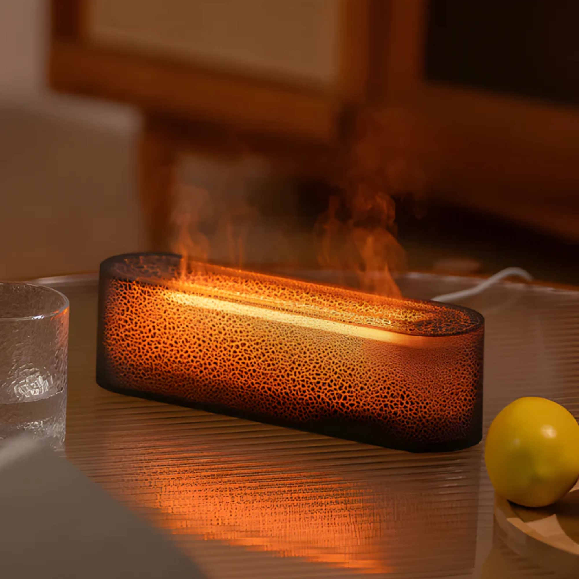 Eirenna - USB Luftbefeuchter mit Bunter Wechselnder LED-Beleuchtung für Frische Auffrischung